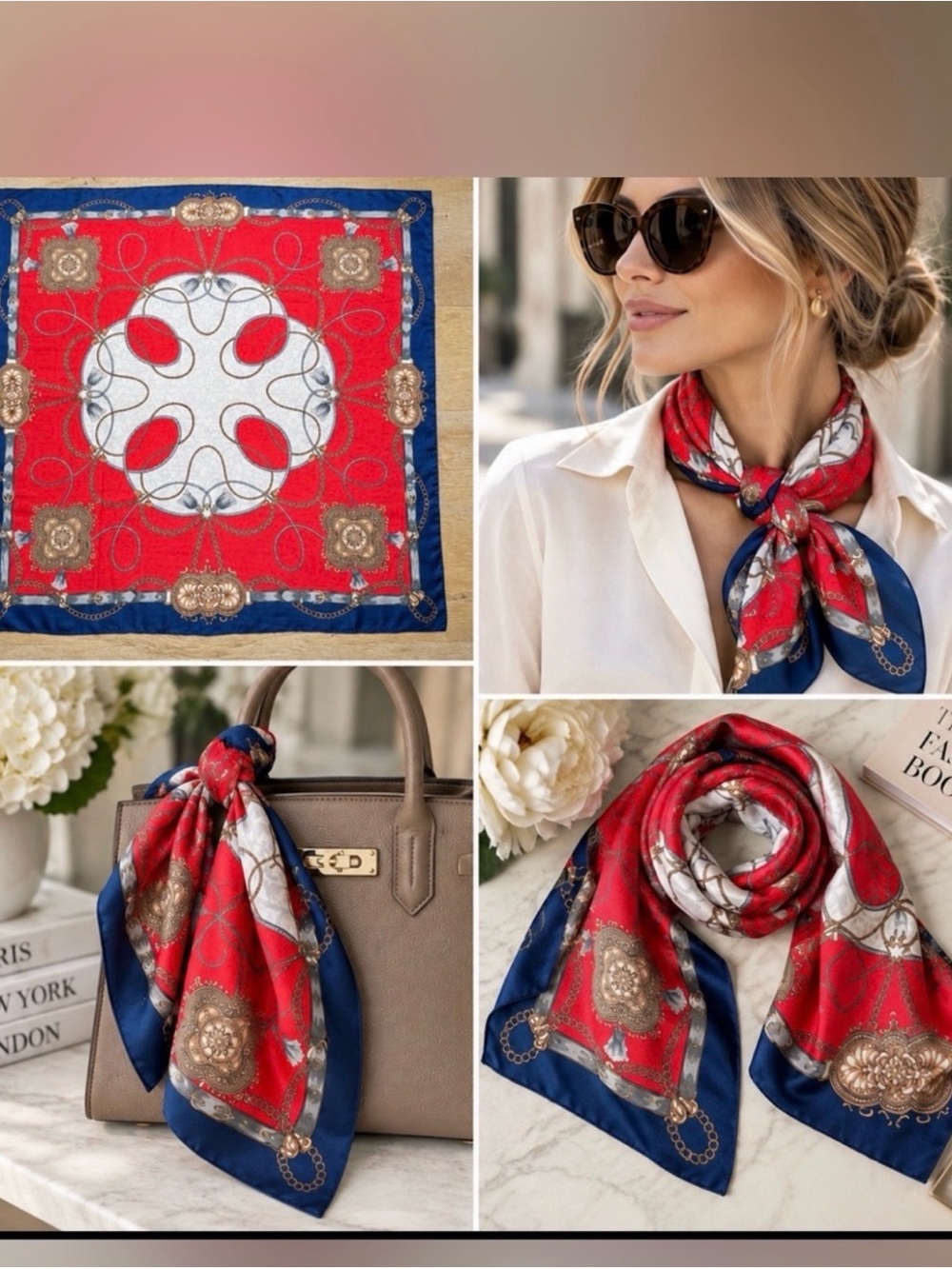 ✨Gorgeous ✨Silk Equestrian scarf price firm!